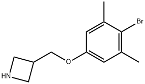3-(4-Bromo-3,5-dimethylphenoxymethyl)-azetidine Struktur