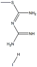 1-[amino(methylsulfanyl)methylidene]guanidine hydroiodide Struktur
