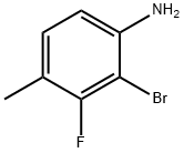 Benzenamine, 2-bromo-3-fluoro-4-methyl- Struktur
