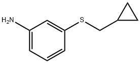 3-Cyclopropylmethylsulfanyl-phenylamine Struktur