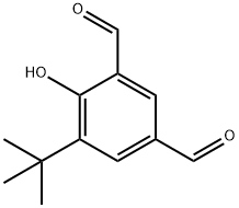 5-(tert-butyl)-4-hydroxyisophthalaldehyde Struktur