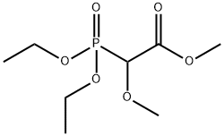 methyl 2-(diethoxyphosphoryl)-2-methoxyacetate Struktur