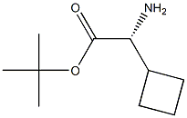 (R)-tert-Butyl 2-amino-2-cyclobutylacetate Struktur