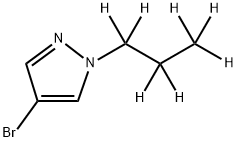 4-Bromo-1-(n-propyl-d7)-pyrazole Struktur