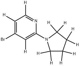4-Bromo-2-(pyrrolidino)pyridine-d11 Struktur