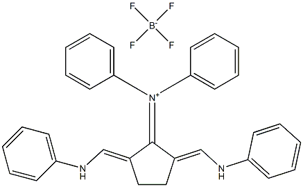 N-[2,5-Bis(anilinomethylene)cyclopentylidene]-N-phenylanilinium tetrafluoroborate Struktur