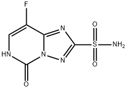 8-fluoro-5-oxo-5,6-dihydro[1,2,4]triazolo[1,5-c]pyrimidine-2-sulfonamide Struktur