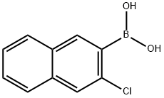 (3-chloronaphthalen-2-yl)boronic acid Struktur