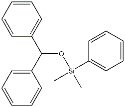 (diphenylmethoxy)dimethylphenylsilane Struktur