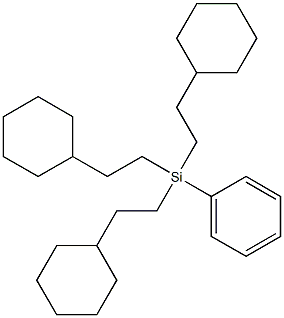 tris(2-cyclohexylethyl)(phenyl)silane Struktur