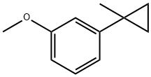 1-methoxy-3-(1-methylcyclopropyl)benzene Struktur