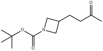 tert-butyl 3-(3-oxobutyl)azetidine-1-carboxylate Struktur