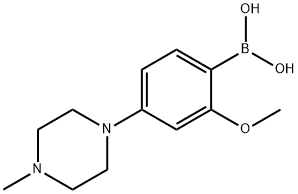 2-Methoxy-4-(4-methylpiperazin-1-yl)phenylboronic acid Struktur