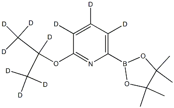 2-((propan-2-yl-d7)oxy)-6-(4,4,5,5-tetramethyl-1,3,2-dioxaborolan-2-yl)pyridine-3,4,5-d3 Struktur