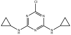 6-Chloro-N,N'-dicyclopropyl-[1,3,5]triazine-2,4-diamine Struktur