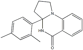 3a-(2,4-dimethylphenyl)-1H,2H,3H,3aH,4H,5H-pyrrolo[1,2-a]quinazolin-5-one Struktur