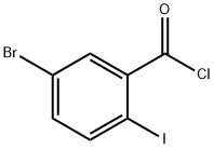 Benzoyl chloride, 5-bromo-2-iodo- Struktur