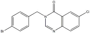 3-[(4-bromophenyl)methyl]-6-chloro-3,4-dihydroquinazolin-4-one Struktur