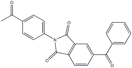 2-(4-acetylphenyl)-5-benzoyl-1H-isoindole-1,3(2H)-dione Struktur