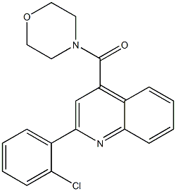 2-(2-chlorophenyl)-4-(4-morpholinylcarbonyl)quinoline Struktur