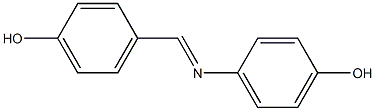 4-[(1E)-[(4-hydroxyphenyl)imino]methyl]phenol Struktur