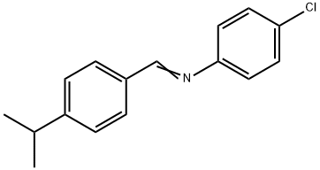N-(4-ISOPROPYLBENZYLIDENE)-4-CHLOROANILINE Struktur