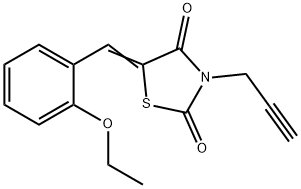 5-(2-ethoxybenzylidene)-3-prop-2-ynyl-1,3-thiazolidine-2,4-dione Struktur