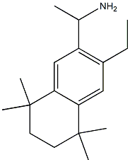 1-(3-ethyl-5,5,8,8-tetramethyl-5,6,7,8-tetrahydro-2-naphthalenyl)ethylamine Struktur