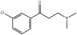1-Propanone, 1-(3-chlorophenyl)-3-(dimethylamino)- Struktur