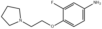 3-Fluoro-4-(2-pyrrolidin-1-yl-ethoxy)-phenylamine Struktur