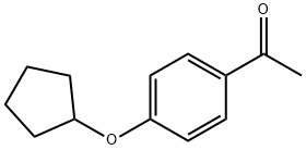 1-(4-(cyclopentyloxy)phenyl)ethan-1-one Struktur