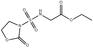 N-((2-Oxo-3-Oxazolidinyl)Sulfonyl)Glycine Ethyl Ester Struktur
