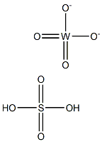 tungstate sulfuric acid Struktur