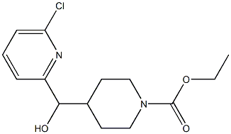 ethyl 4-[(6-chloropyridin-2-yl)(hydroxy)methyl]piperidine-1-carboxylate Struktur