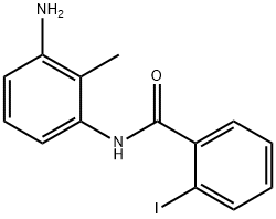 N-(3-amino-2-methylphenyl)-2-iodobenzamide Struktur