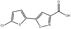 5-(5-chlorothiophen-2-yl)-1,2-oxazole-3-carboxylic acid Struktur
