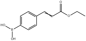 [4-(3-ethoxy-3-oxoprop-1-en-1-yl)phenyl]boronic acid Struktur