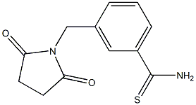 3-[(2,5-dioxopyrrolidin-1-yl)methyl]benzenecarbothioamide Struktur