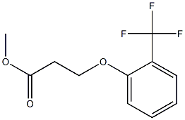 methyl 3-[2-(trifluoromethyl)phenoxy]propanoate Struktur