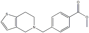 methyl 4-{4H,5H,6H,7H-thieno[3,2-c]pyridin-5-ylmethyl}benzoate Struktur