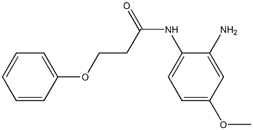 N-(2-amino-4-methoxyphenyl)-3-phenoxypropanamide Struktur