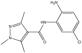 N-(2-amino-5-chlorophenyl)-1,3,5-trimethyl-1H-pyrazole-4-carboxamide Struktur
