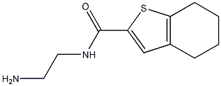 N-(2-aminoethyl)-4,5,6,7-tetrahydro-1-benzothiophene-2-carboxamide Struktur