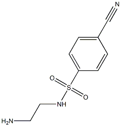 N-(2-aminoethyl)-4-cyanobenzene-1-sulfonamide Struktur
