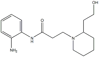N-(2-aminophenyl)-3-[2-(2-hydroxyethyl)piperidin-1-yl]propanamide Struktur