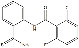 N-(2-carbamothioylphenyl)-2-chloro-6-fluorobenzamide Struktur