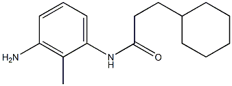 N-(3-amino-2-methylphenyl)-3-cyclohexylpropanamide Struktur