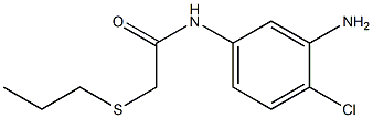 N-(3-amino-4-chlorophenyl)-2-(propylsulfanyl)acetamide Struktur