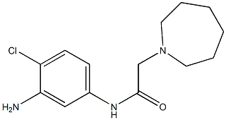 N-(3-amino-4-chlorophenyl)-2-azepan-1-ylacetamide Struktur