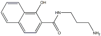 N-(3-aminopropyl)-1-hydroxy-2-naphthamide Struktur